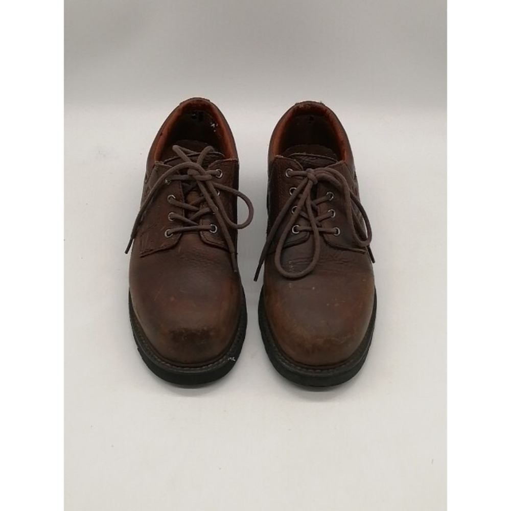 Wolverine Work Shoes Womens 1865 Brown 7 EW Steel Toe Leather SD Slip Resistant